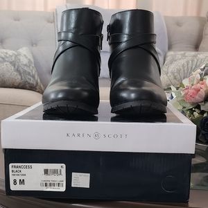 Karen Scott Black Booties